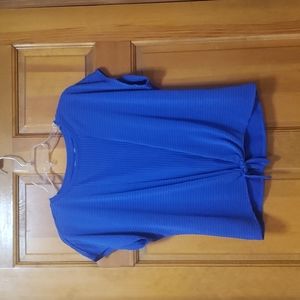 ⭐️Apt. 9 Women's Petite Small Blue Tie Front Top/Shirt, EUC